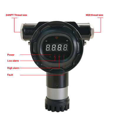 Hot Swappable Sensor Module C2H6O Fixed Gas Detector with IP66/68 Protection and IECEX ATEX Certification