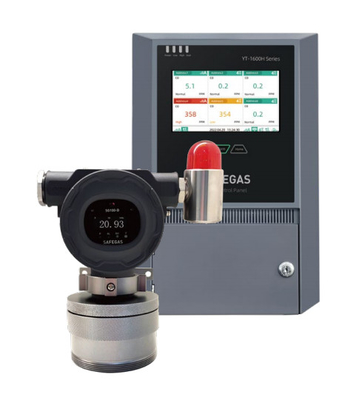 Safegas Wall Mounted Multi Gas Detector 4 In 1 IECEX Certification Diffusion Type