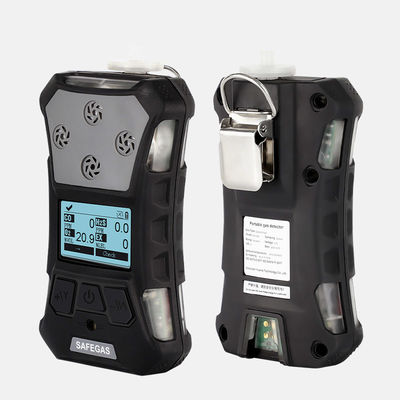 Portable Multi Gas Detector with IP67 Protection Pump Suction and Alarm Function for CO2 and O2 Detection
